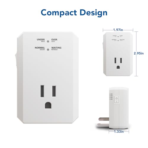 BSEED Single Outlet Surge Protector. Small Surge Protector Wall Tap with Ground Protected Light Indicators for Refrigerators. PC. TV. Xbox Series X. PS5 and Home Appliances. 15A. 1875W. 120V. 1 Pack