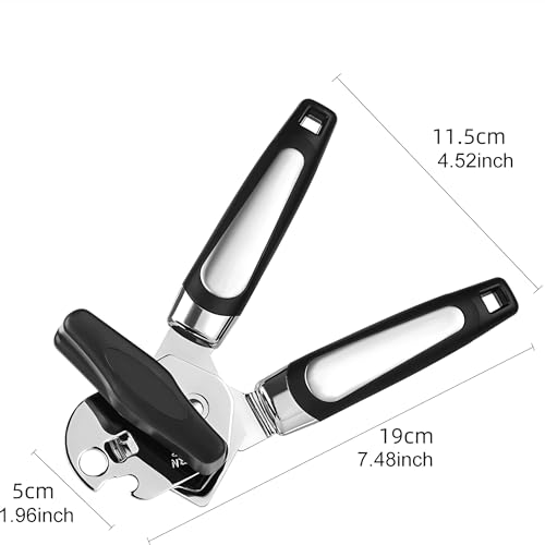 Can Opener Manual. Handheld Heavy Duty Can Opener. Handheld Can Opener with Effortless Large Knob. Stainless Steel Heavy Duty Can Opener Smooth Edge. Black