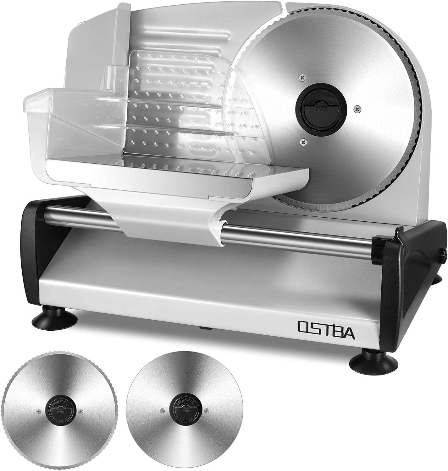 200W Electric Deli Meat Slicer. 7.5 Removable Stainless Steel Blade. Adjustable Thickness. Child Lock - For Home Use